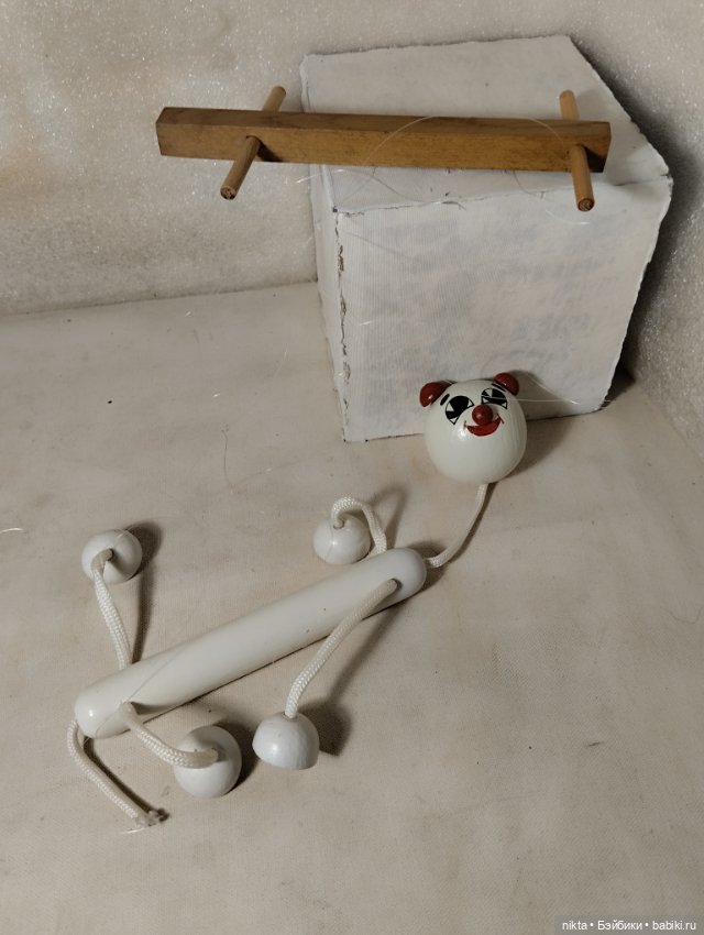 Кукла марионетка СССР Деревянная