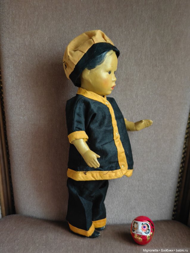 Антикварная кукла китаянка Удача Hoo Choy (фото 4)