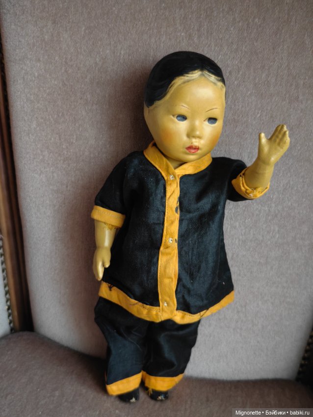 Антикварная кукла китаянка Удача Hoo Choy