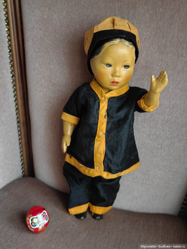 Антикварная кукла китаянка Удача Hoo Choy (фото 10)