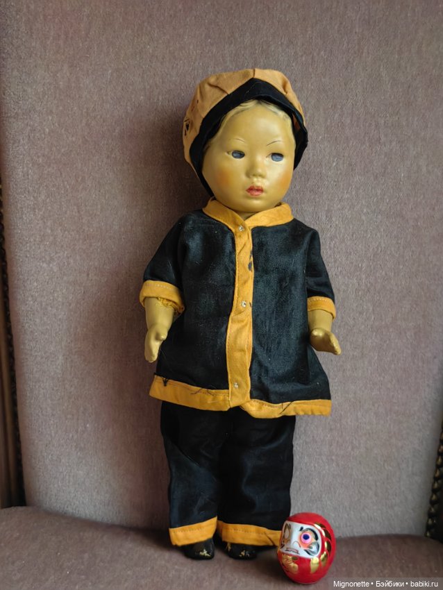 Антикварная кукла китаянка Удача Hoo Choy (фото 5)