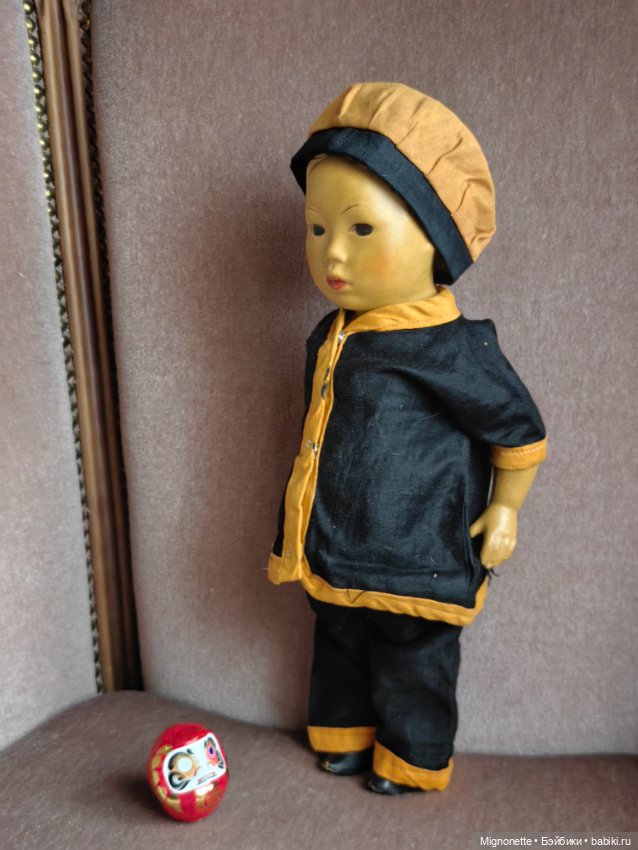 Антикварная кукла китаянка Удача Hoo Choy (фото 8)