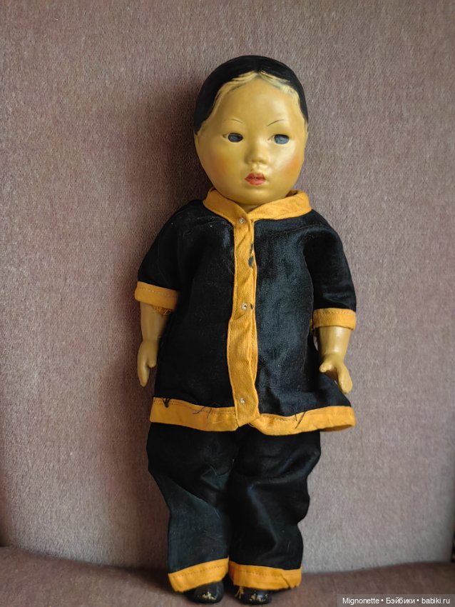 Антикварная кукла китаянка Удача Hoo Choy