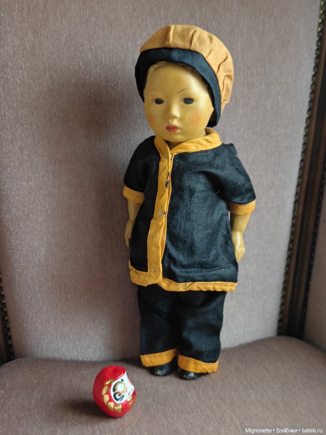 Антикварная кукла китаянка Удача Hoo Choy (фото 9)