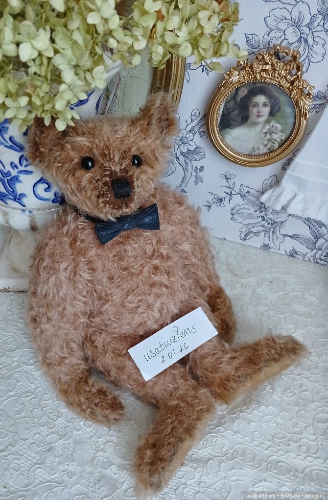 Мишка из мохера 28 см — Авторские игрушки (фото 5)