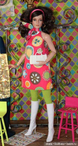 Выкройка PDF в натуральную величину / платье-футляр, чулки до бедра и пальто для кукол Тоннер 40 см (фото 3)