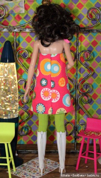 Выкройка PDF в натуральную величину / платье-футляр, чулки до бедра и пальто для кукол Тоннер 40 см (фото 4)