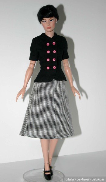 Выкройка PDF в натуральную величину / юбка-колокол и жакет для кукол Тоннер 40 см (фото 3)