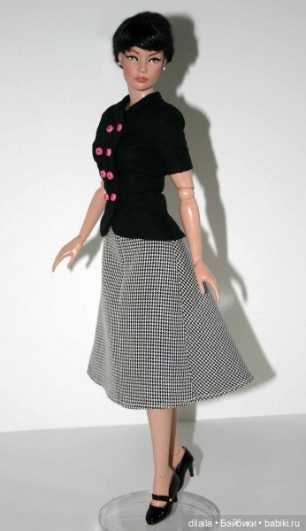 Выкройка PDF в натуральную величину / юбка-колокол и жакет для кукол Тоннер 40 см (фото 4)