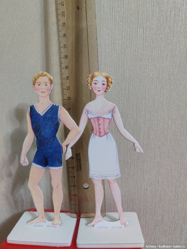 Бумажная кукла - Барышня и Кавалер (фото 3)