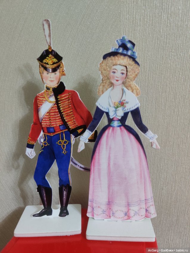 Бумажная кукла - Барышня и Кавалер (фото 2)