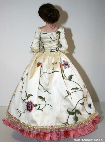 Выкройка PDF в натуральную величину / платье в викторианском стиле с рукавами 3/4 для куклы 40 см (фото 3)