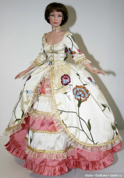 Выкройка PDF в натуральную величину / платье в викторианском стиле с рукавами 3/4 для куклы 40 см (фото 4)