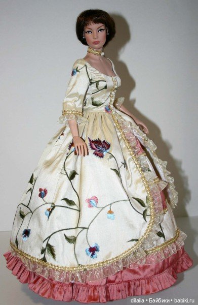 Выкройка PDF в натуральную величину / платье в викторианском стиле с рукавами 3/4 для куклы 40 см (фото 5)