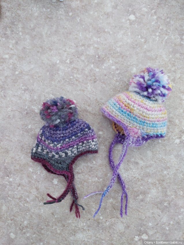 Шапочки-ушанки на кукол Барби/Кен (фото 7)