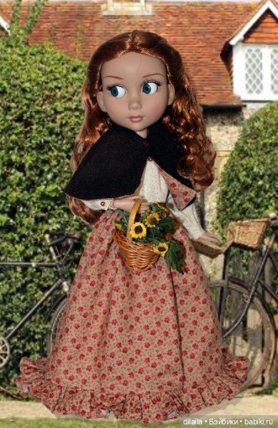 Выкройка PDF в натуральную величину / платье, накидка, чепчик для куклы Патиенс Тоннер (фото 3)