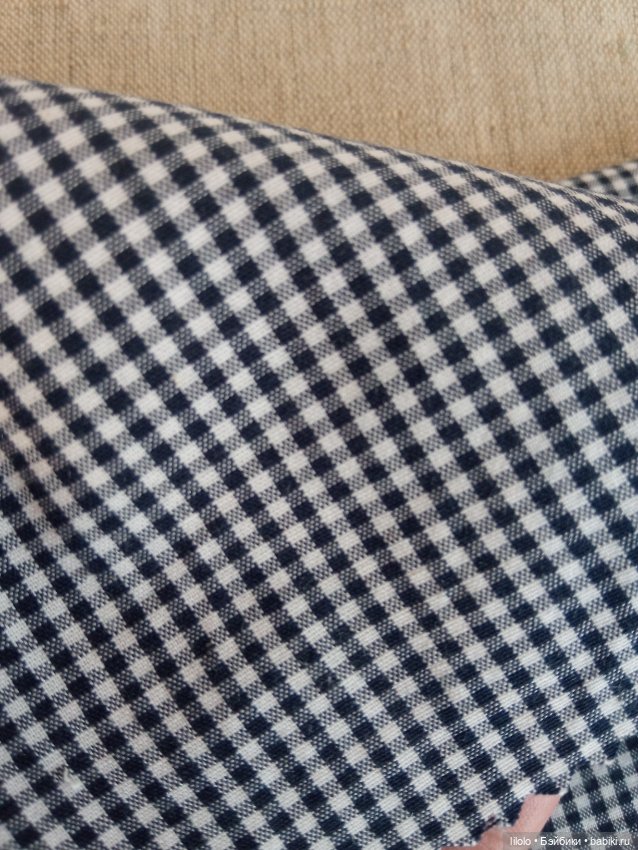 Лот сорочечной ткани для кукольного рукоделия (фото 3)