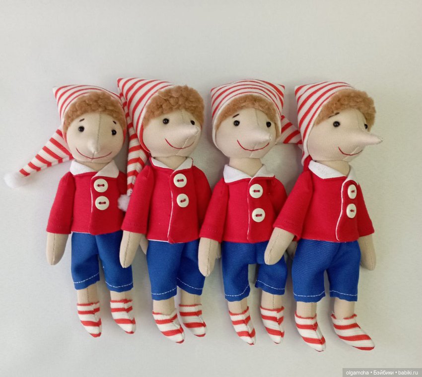 Игрушка-брелок Буратино — Авторские игрушки (фото 4)