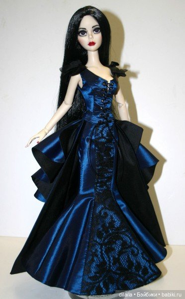 Выкройка PDF в натуральную величину / бюстье и длинная юбка для куклы Evangeline Ghastly (рост 43 см (фото 5)