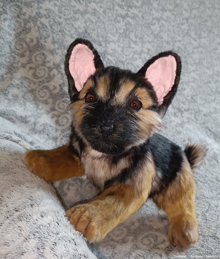 Игрушка - собака. Щенок немецкой овчарки (фото 3)