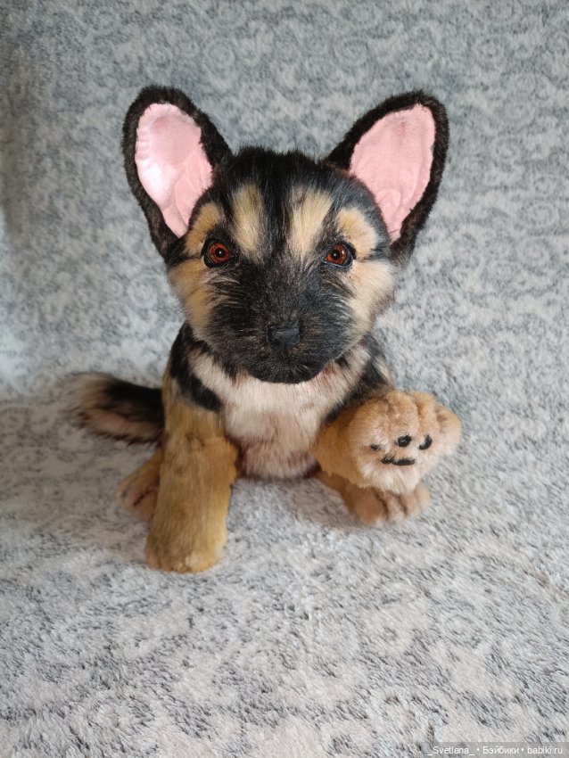 Игрушка - собака. Щенок немецкой овчарки (фото 2)