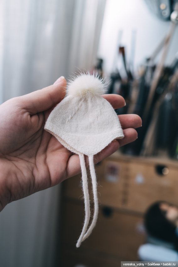 Шапочка на формат 1/6 — Одежда для BJD