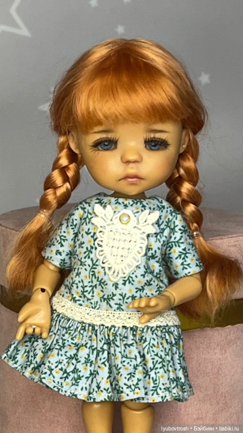 Парик натуральный 5/6 для твинклс и аналогичных кукол с обхватом головы 13см (фото 7)