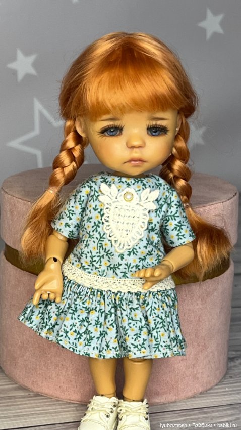 Парик натуральный 5/6 для твинклс и аналогичных кукол с обхватом головы 13см (фото 6)