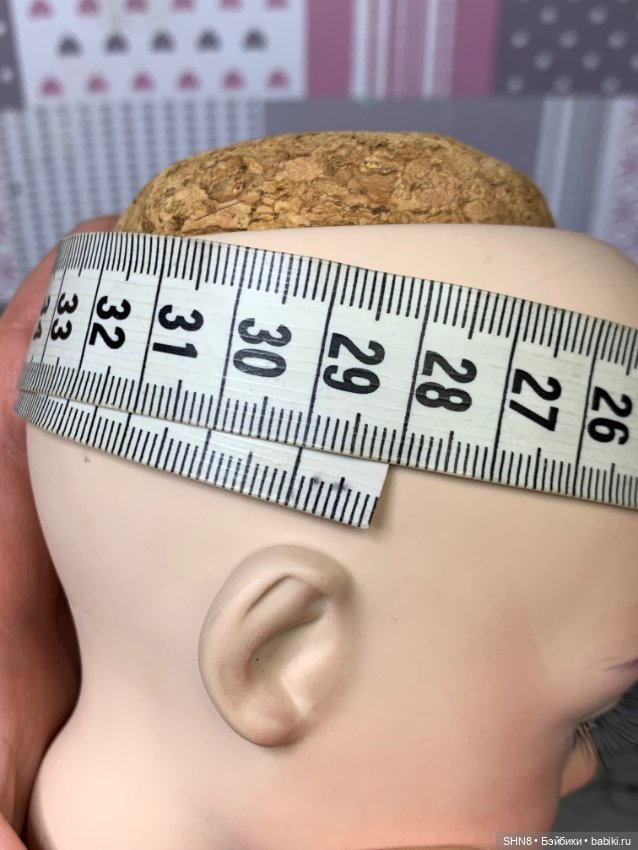 Голова для творчества фарфоровая с париком авторская Ru Bert (фото 8)