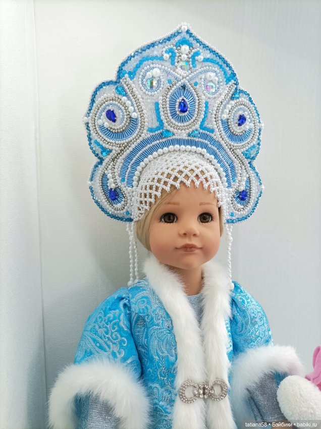 Наряд Снегурочки с гномиком для куколки Gotz (фото 5)