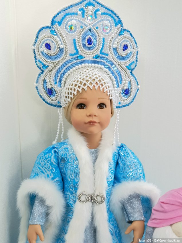 Наряд Снегурочки с гномиком для куколки Gotz (фото 2)