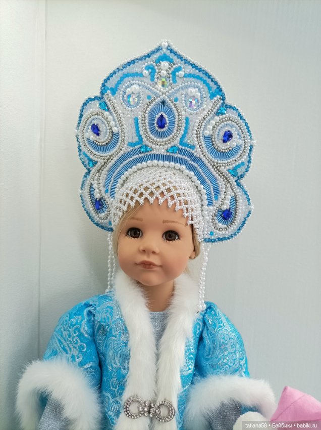 Наряд Снегурочки с гномиком для куколки Gotz (фото 3)