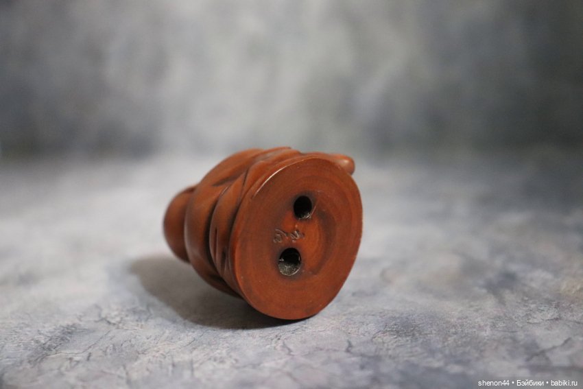 Нэцкэ "Мальчик Карако с персиком". Винтаж, более 50 лет (фото 4)