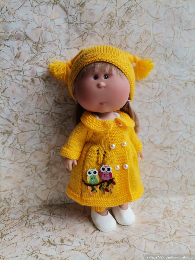 Много вязаной одежды для Мии 30см (фото 7)