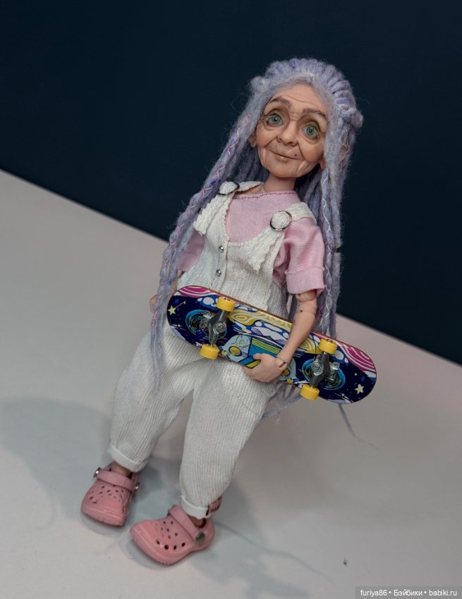 Бабуличка-хипстер печатная бжд (фото 2)