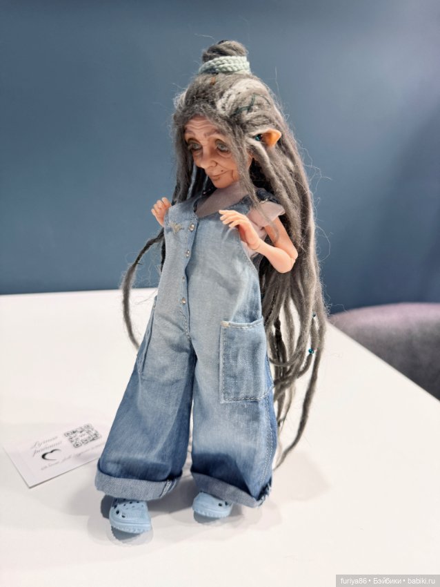 Бабуличка-хипстер печатная бжд (фото 8)