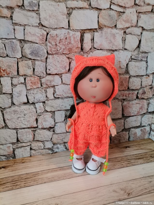 Много вязаной одежды для Мии 23см (фото 8)