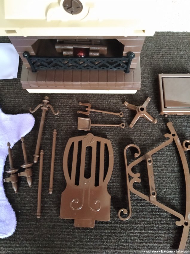 Камин и кресло — Кукольная мебель (фото 5)