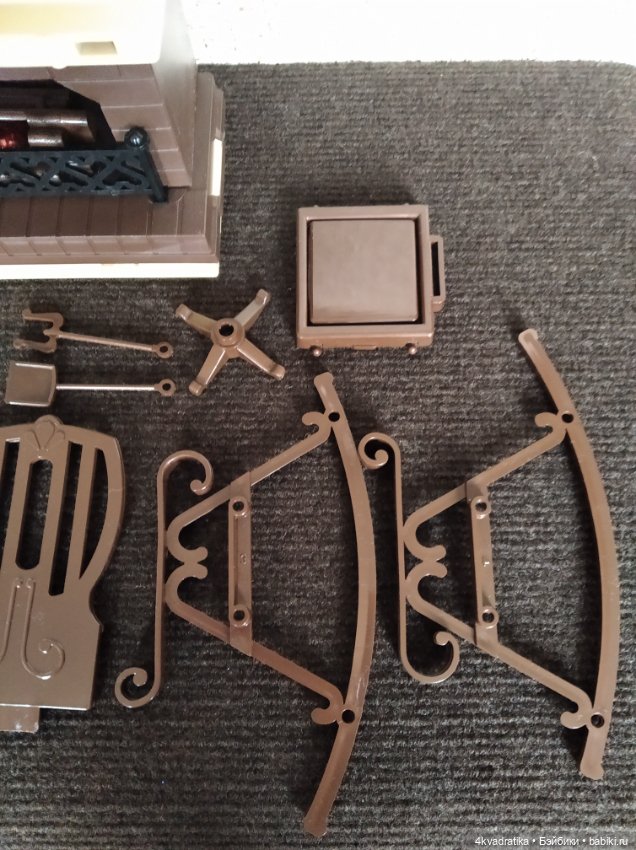 Камин и кресло — Кукольная мебель (фото 6)