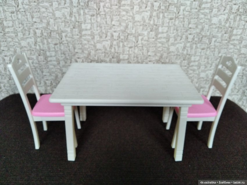 Кухня для кукол, стол, стулья (фото 4)
