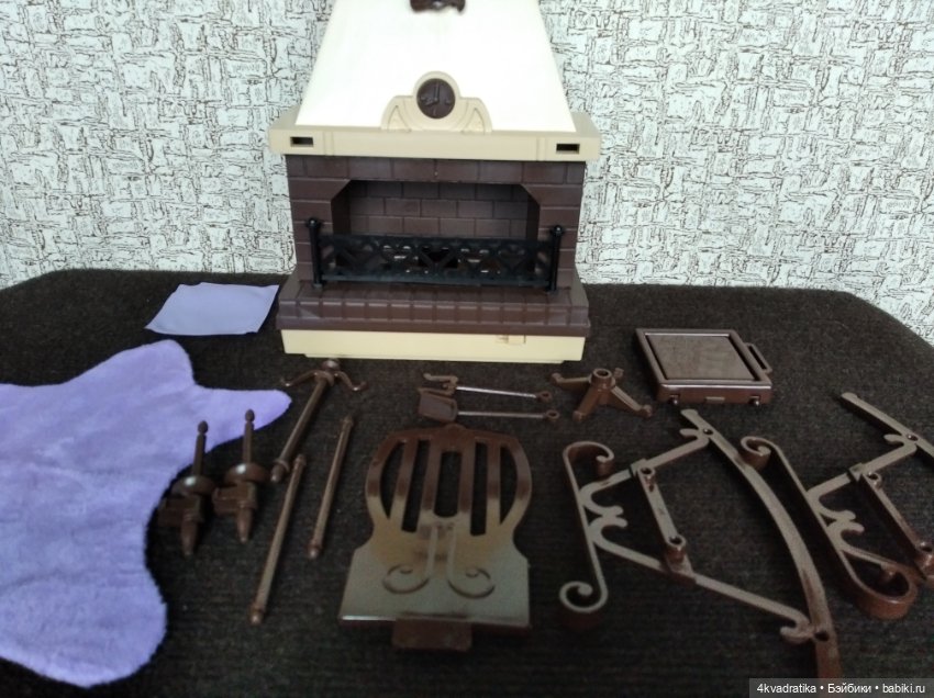 Камин и кресло — Кукольная мебель (фото 2)