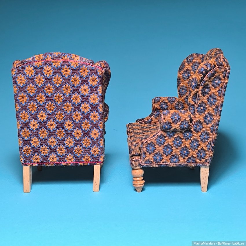 Кукольное кресло, масштаб 1:12