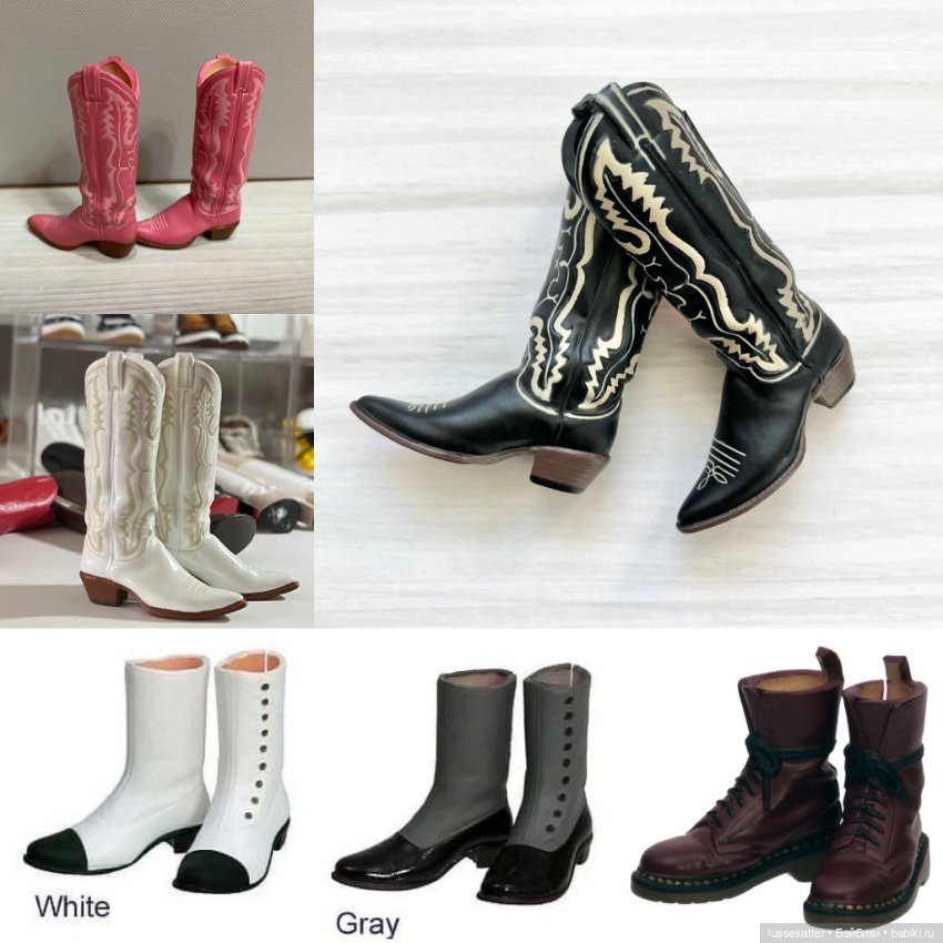 Кожаные туфли для Neo Middie Blythe Licca Momoko Obitsu Wonder Frog (фото 5)