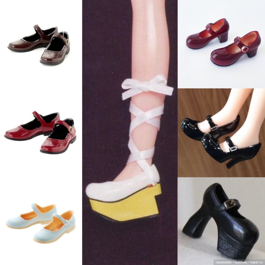 Кожаные туфли для Neo Middie Blythe Licca Momoko Obitsu Wonder Frog (фото 6)