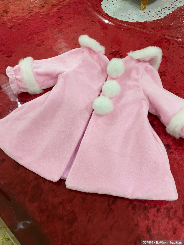 Велюровое пальто для больших девочек (фото 5)