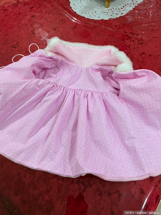 Велюровое пальто для больших девочек (фото 4)