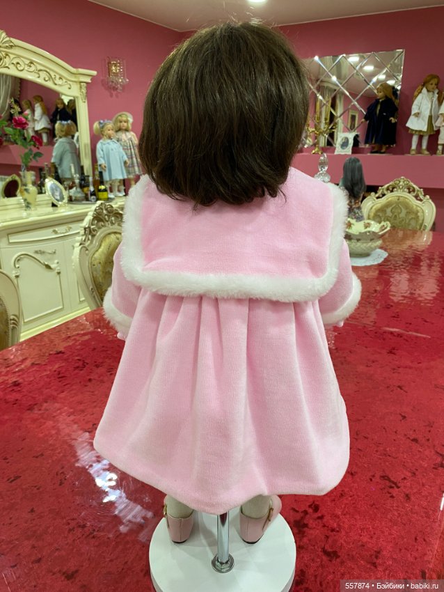 Велюровое пальто для больших девочек (фото 3)