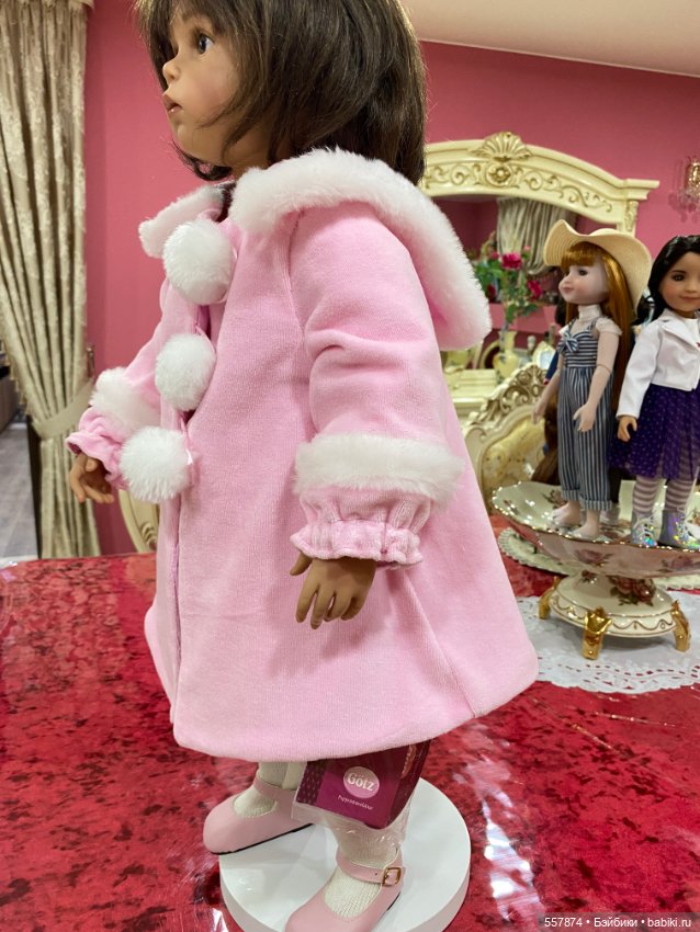 Велюровое пальто для больших девочек (фото 2)