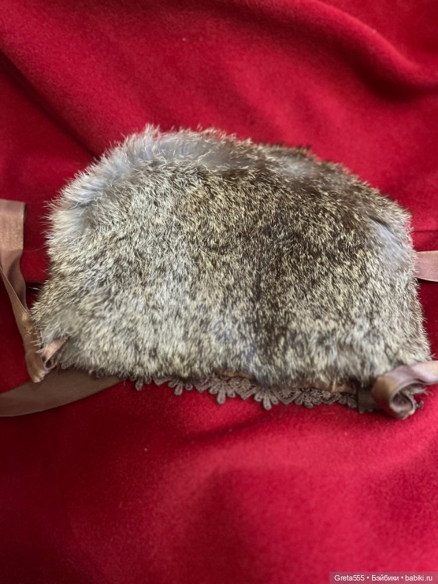 Меховая сумочка для кукол , мех зайца (фото 10)