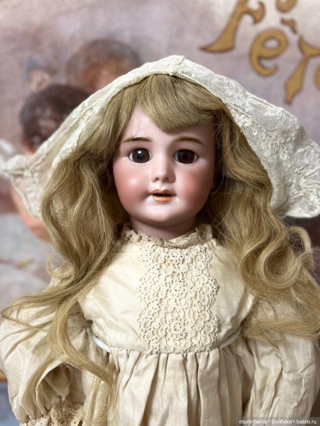 Антикварная кукла для фр рынка DEP 10 c голосовой коробкой (фото 6)